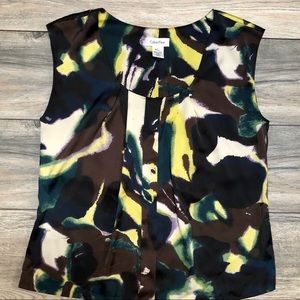 Calvin Klein flows multicolored tank, size 6